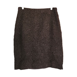 St. John Black Evening Knit Pencil Skirt 10